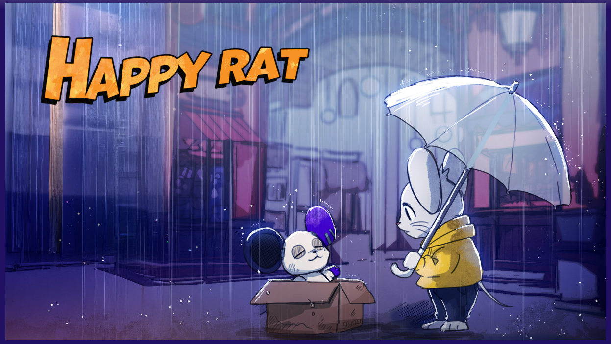 HAPPY RATの世界観を表す画面イメージ