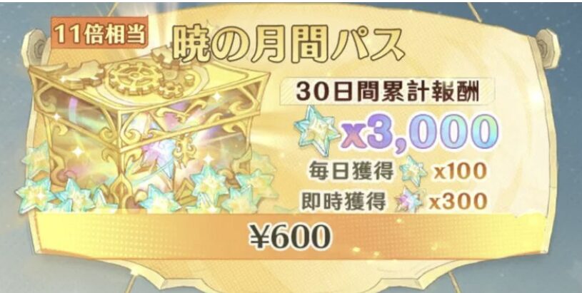 アンベイル ザ ワールドの月間パス購入画面