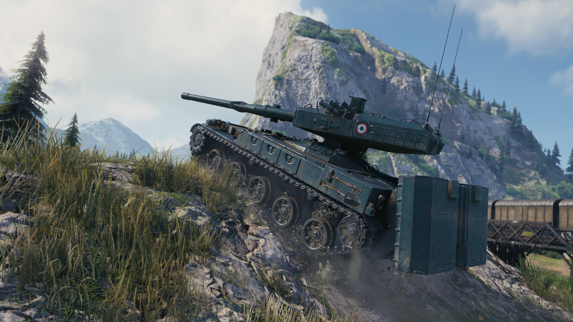 荒野を進む重戦車